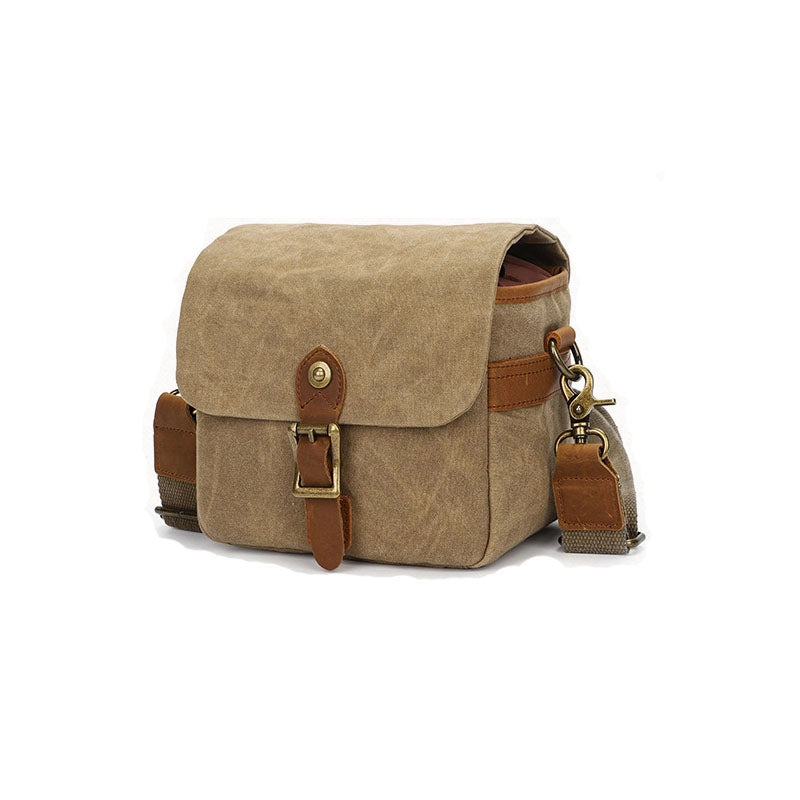 Waxed Canvas DSLR & Mirrorless Crossbody Bag