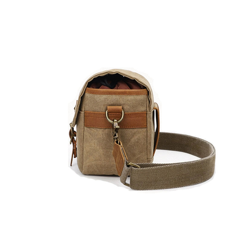Waxed Canvas DSLR & Mirrorless Crossbody Bag