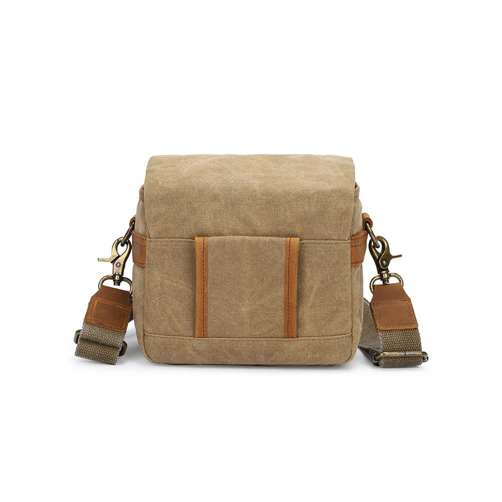 Waxed Canvas DSLR & Mirrorless Crossbody Bag