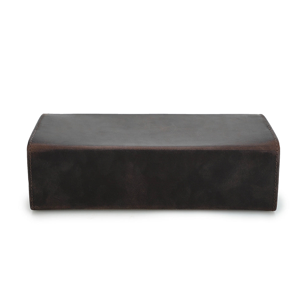 2-Pair Leather Sunglasses Travel Case
