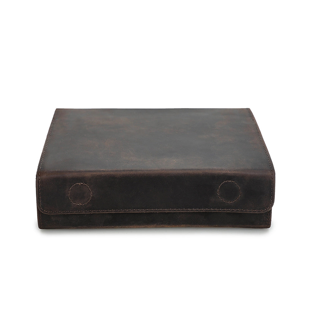 4-Pair Leather Sunglasses Travel Case