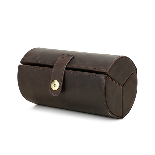 3-Pair Leather Sunglasses Travel Case