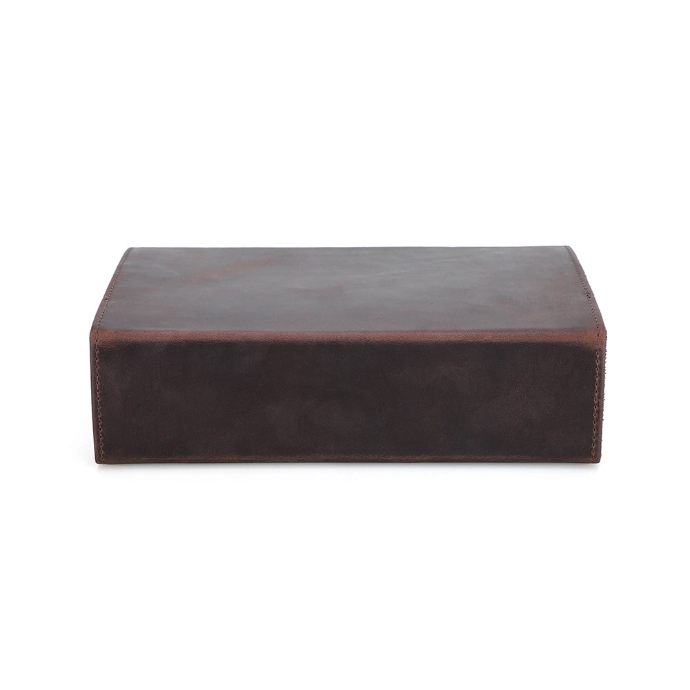 3-Pair Leather Sunglasses Travel Case