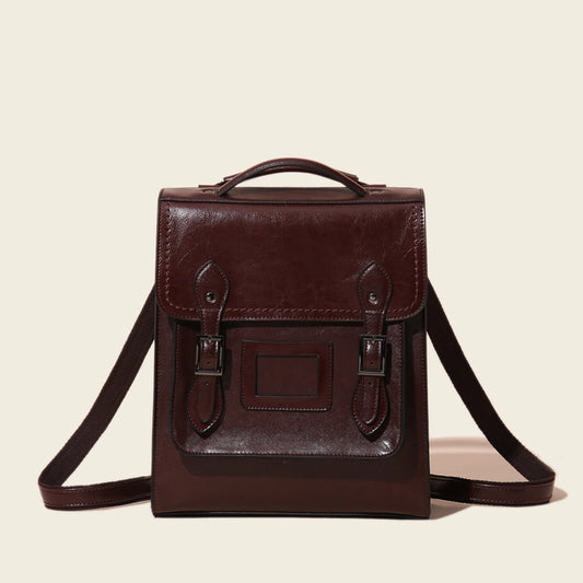 Leather Convertible Backpack Purse
