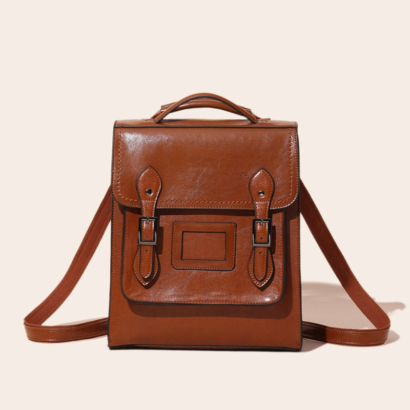 Leather Convertible Backpack Purse