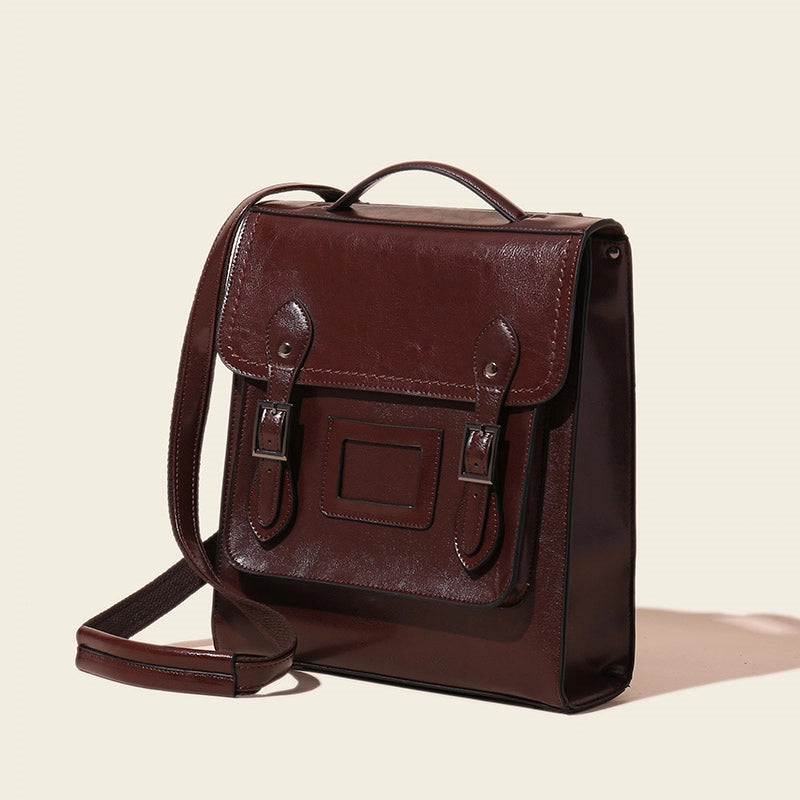 Leather Convertible Backpack Purse