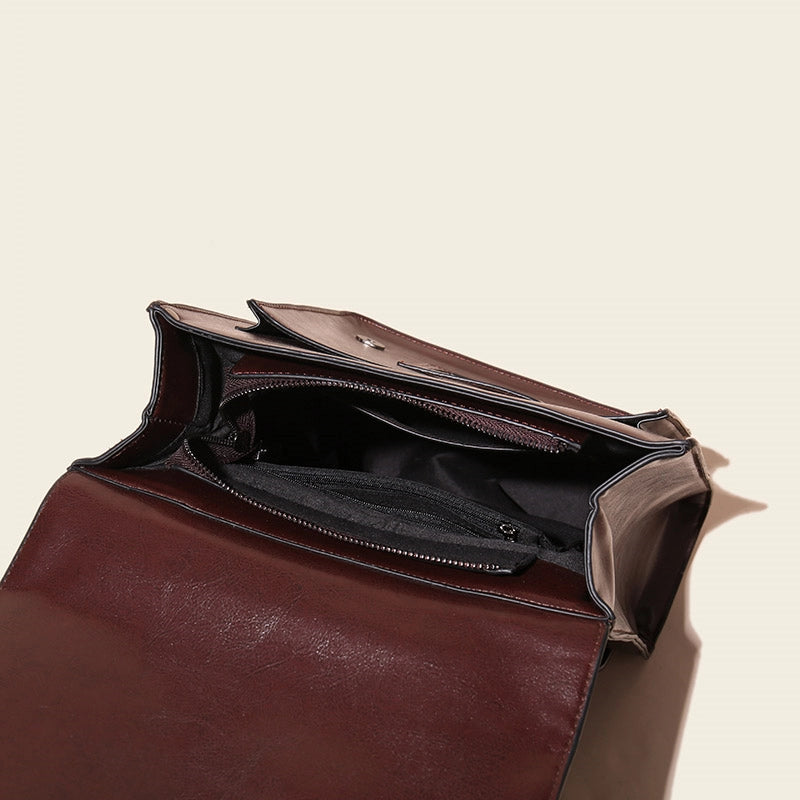 Leather Convertible Backpack Purse