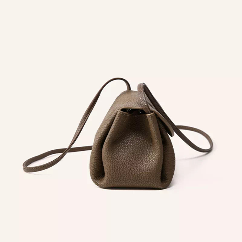 Flap Leather Crossbody Purse