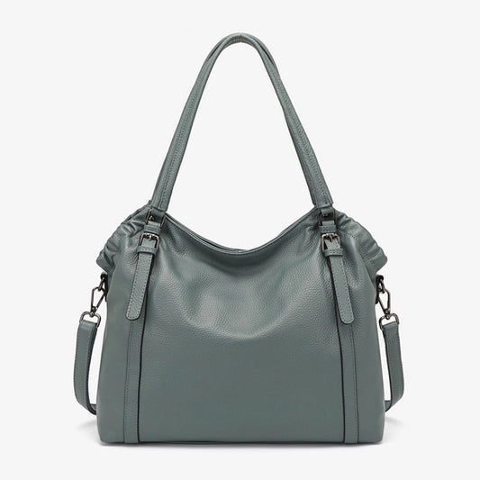 Leather Crossbody Tote Bag
