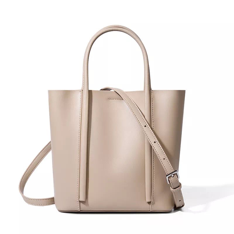 Small Leather Crossbody Tote Bag