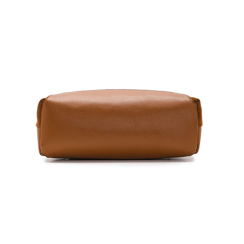 Suede Leather Convertible Shoulder Bag