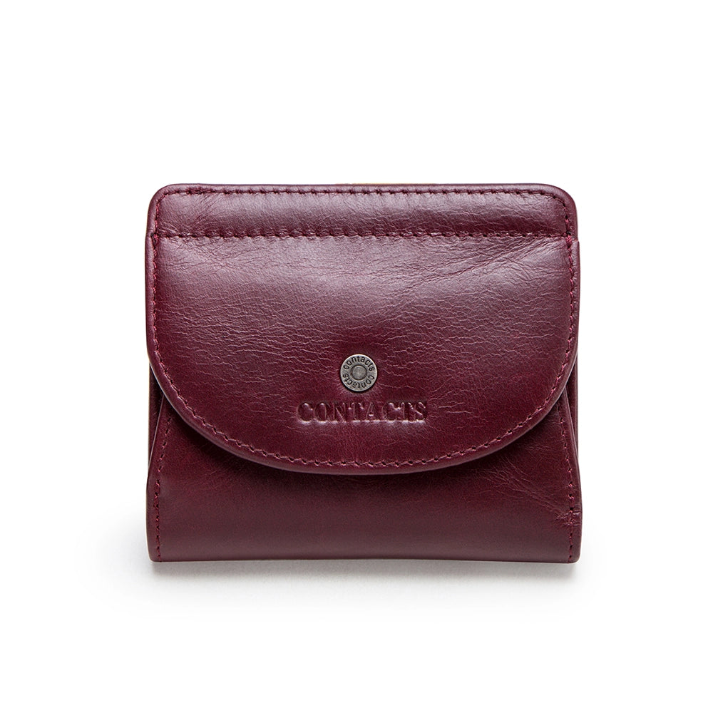 Women's Compact Leather Bifold Wallet