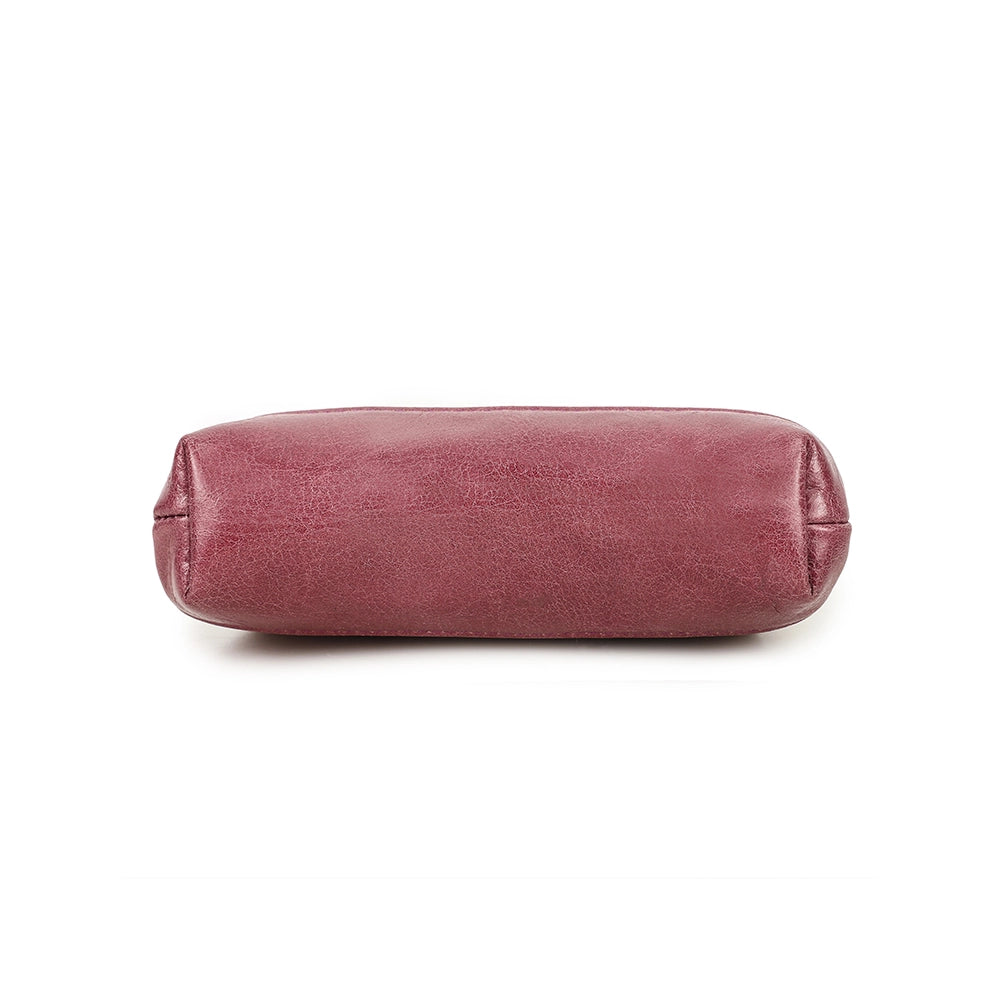 Women's Kiss Lock Leather Accordion Wallet