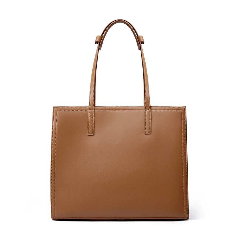 Leather Work Tote Bag