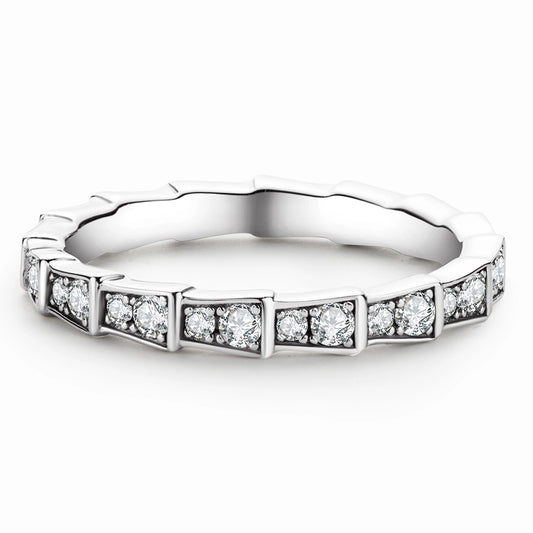 Sparkling Row Eternity Ring