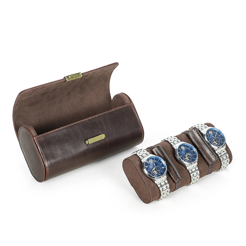 Leather Watch Case For 3 Watches