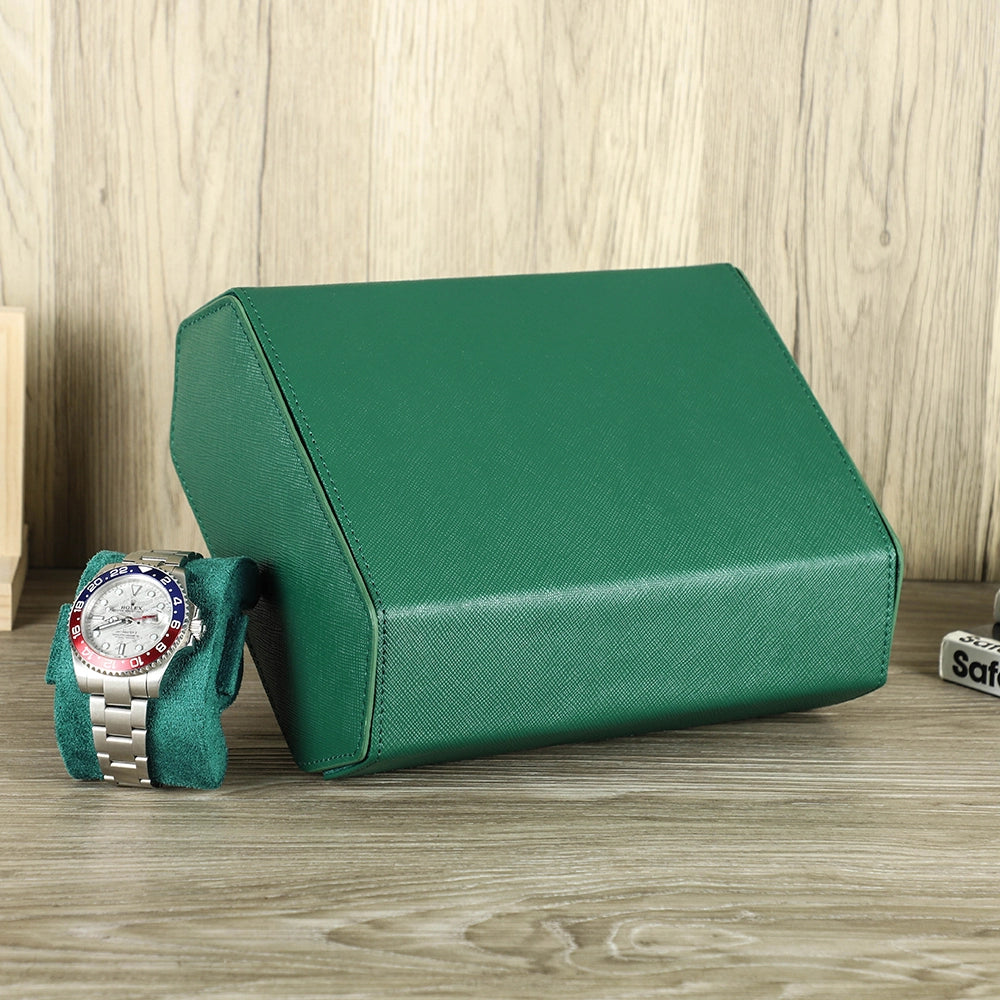 Saffiano Leather Watch Case For 6 Watches