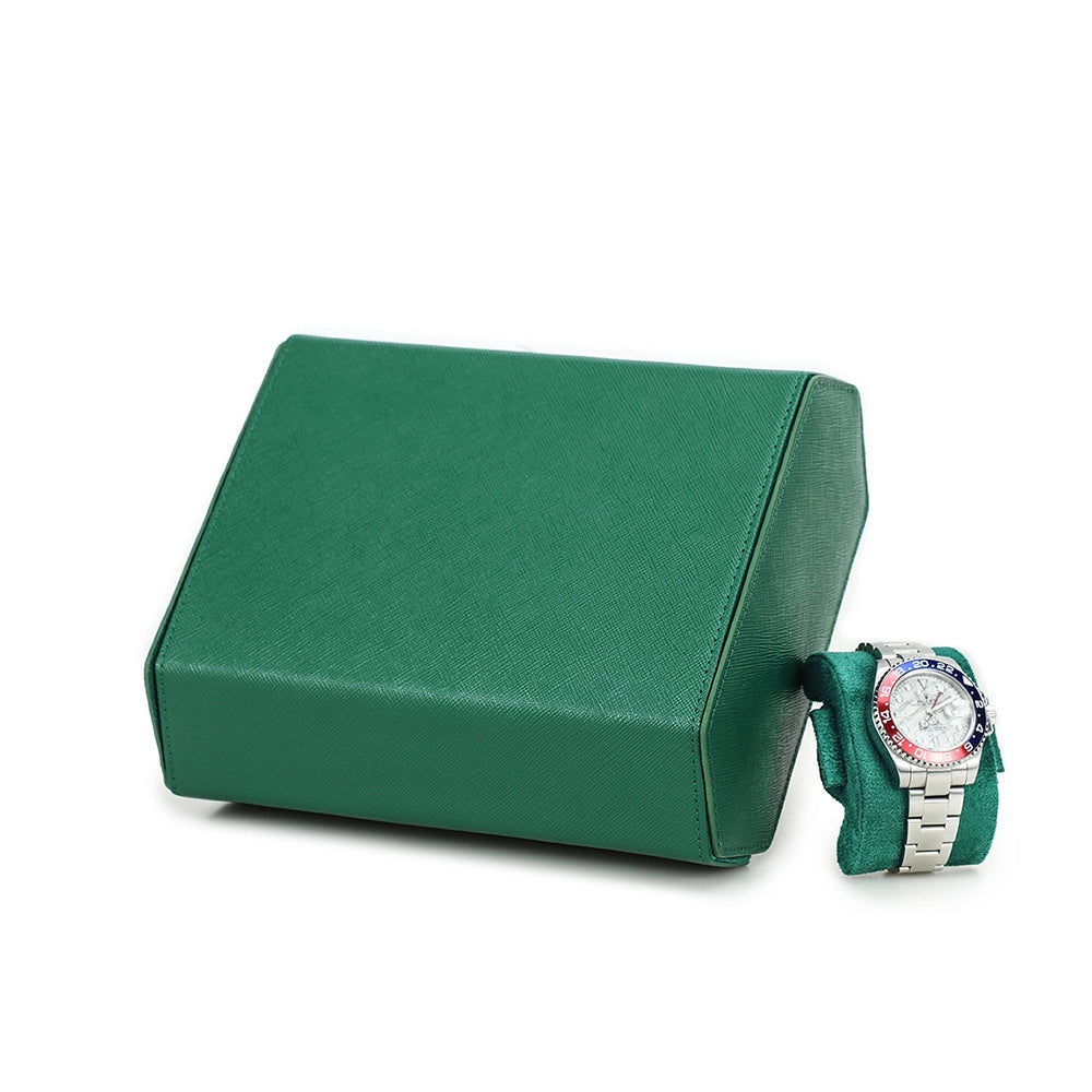 Saffiano Leather Watch Case For 6 Watches