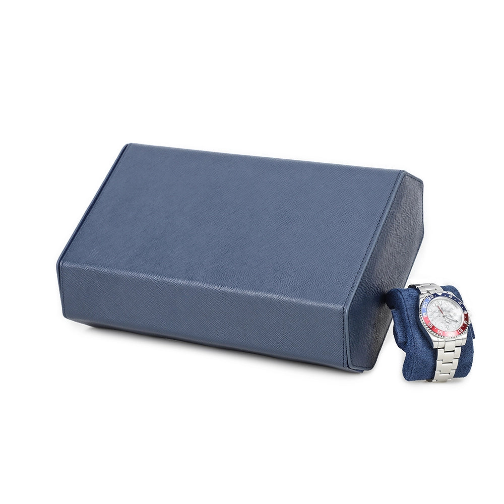 Saffiano Leather Watch Case For 8 Watches