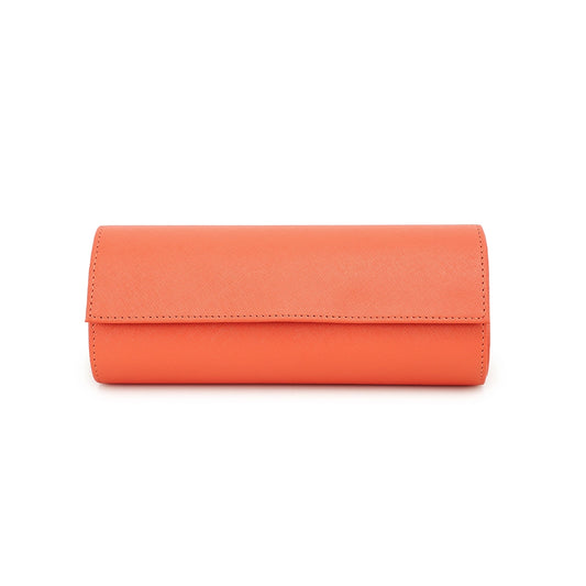 Saffiano Leather Watch Case For 3 Watches