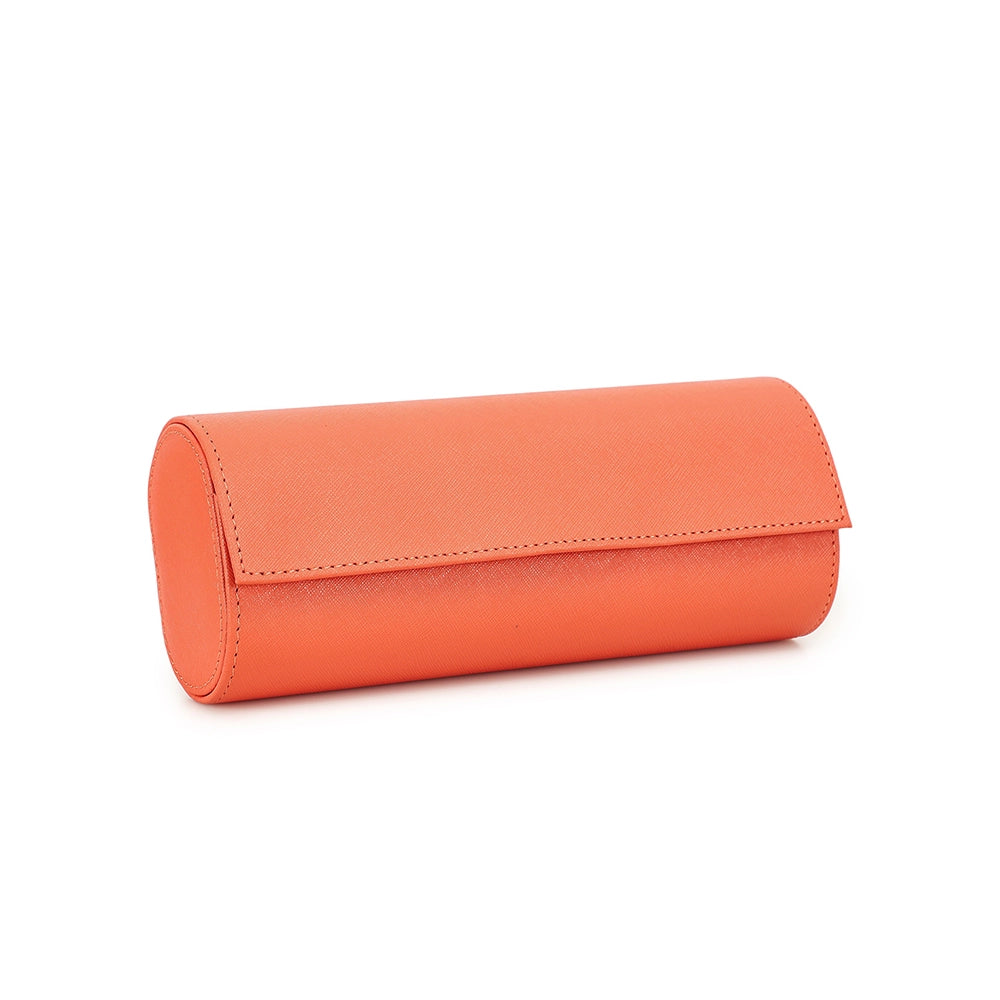 Saffiano Leather Watch Case For 3 Watches