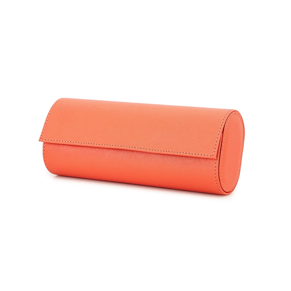Saffiano Leather Watch Case For 3 Watches