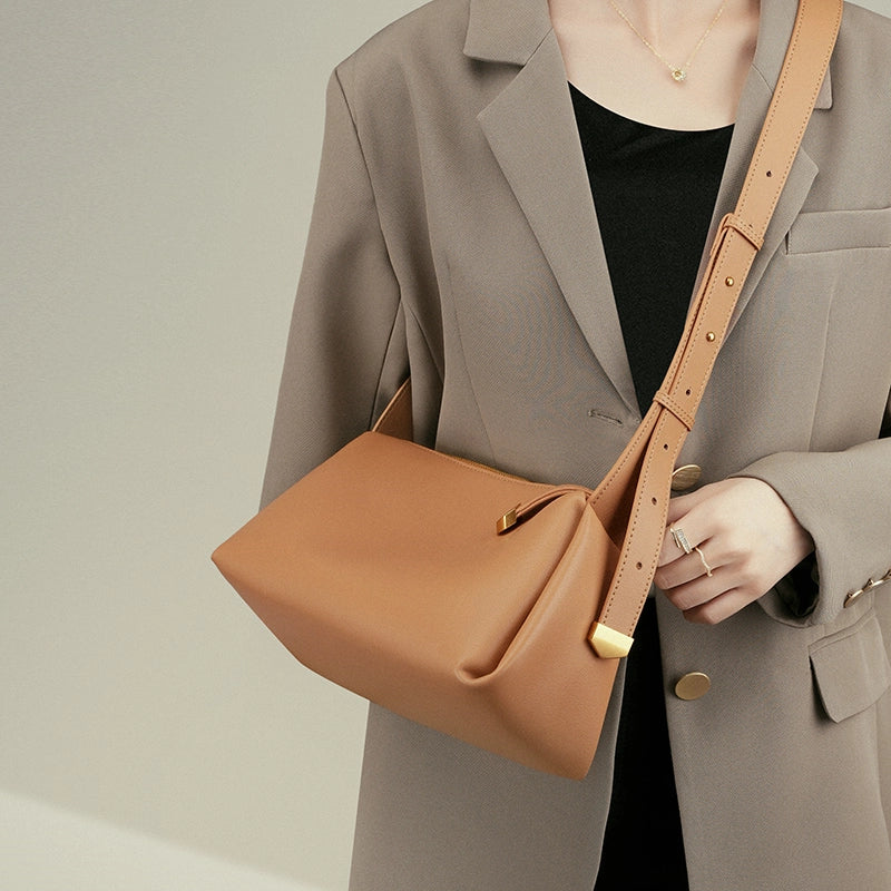 Leather Convertible Crossbody Bag