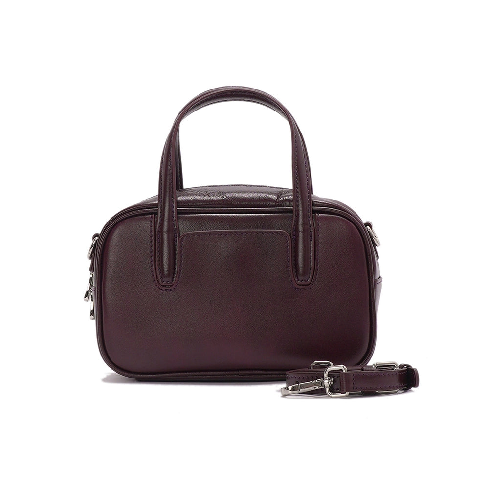 Women's Leather Compact Dome Satchel