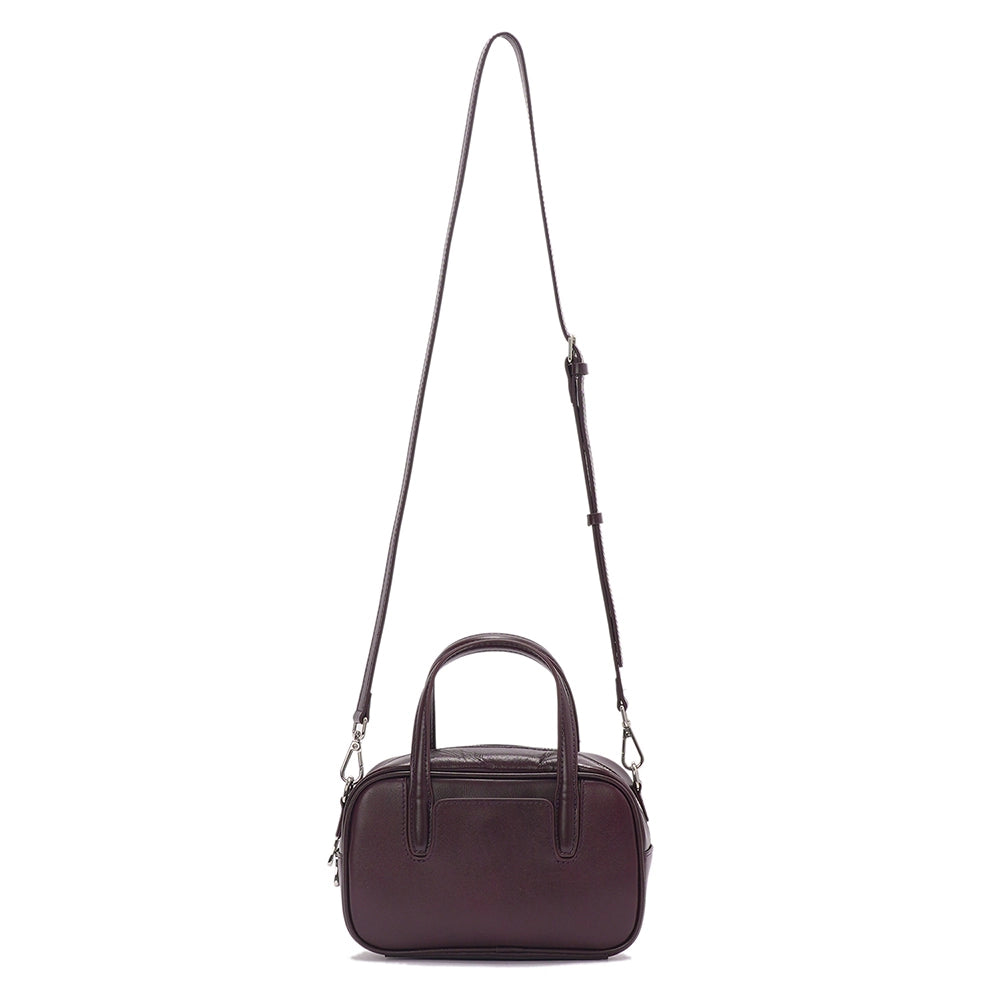 Women's Leather Compact Dome Satchel