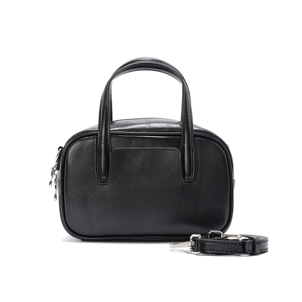Women's Leather Compact Dome Satchel