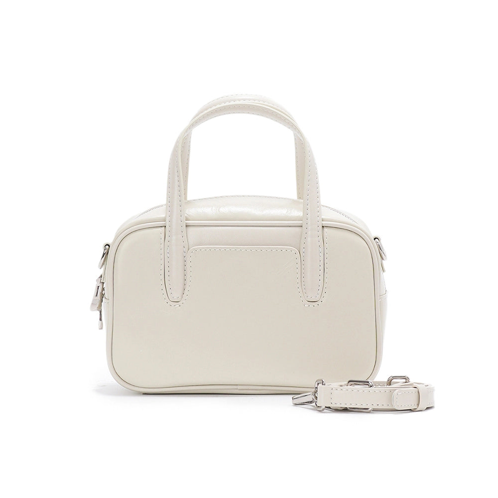 Women's Leather Compact Dome Satchel