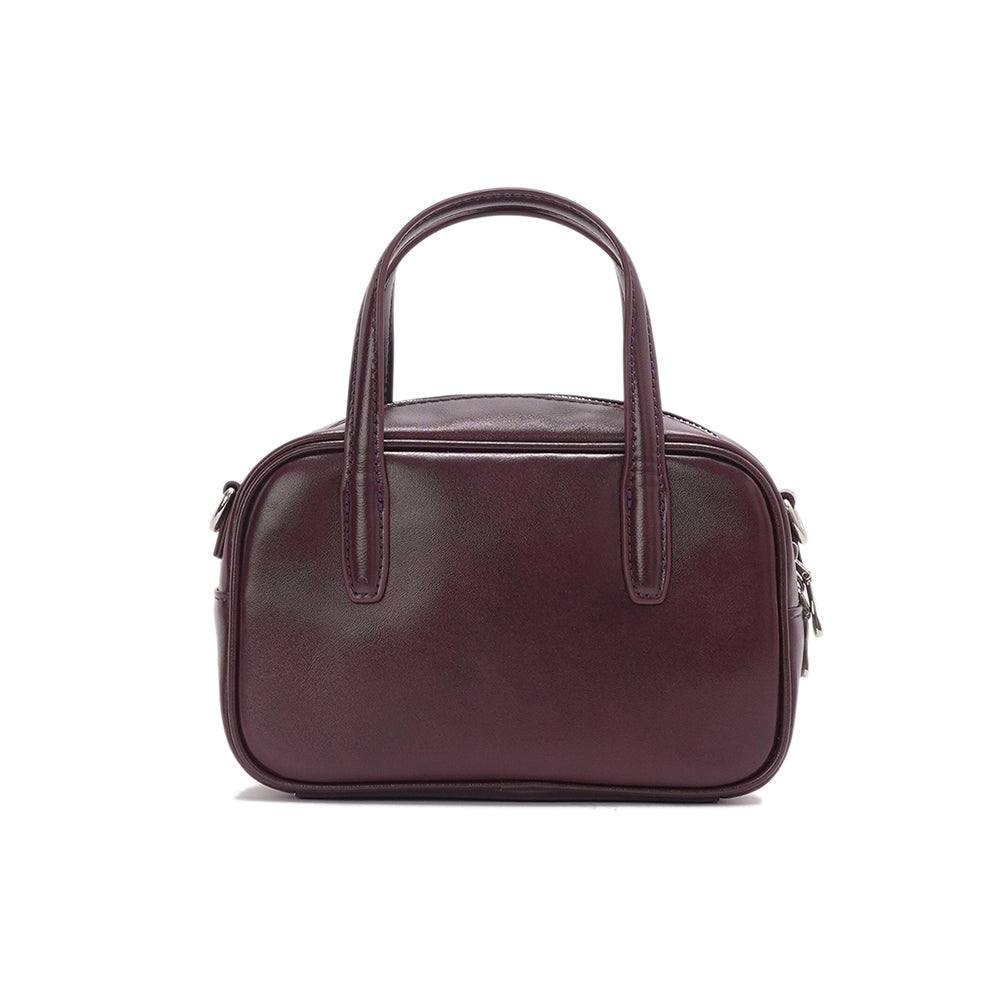 Women's Leather Compact Dome Satchel