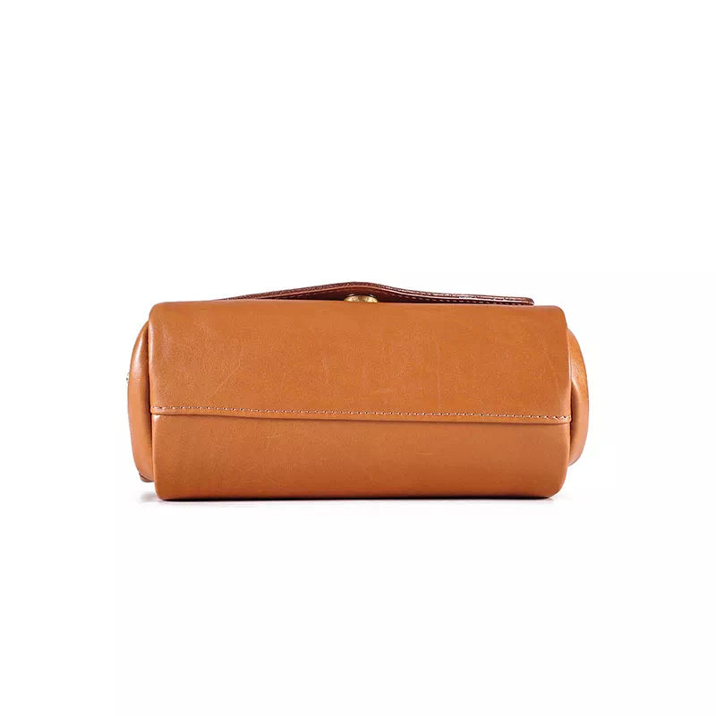 Vegetable Tanned Leather Crossbody Purse