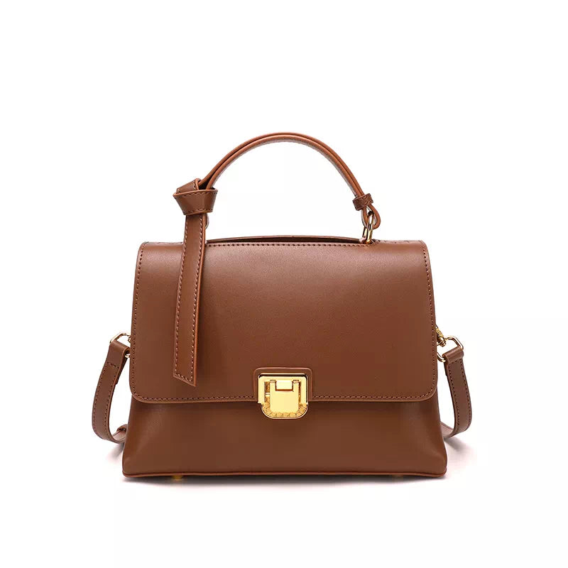 Leather Satchel Top Handle Bag