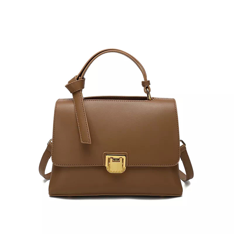 Leather Satchel Top Handle Bag