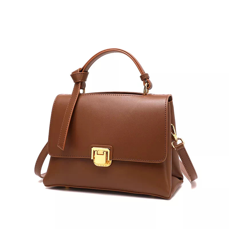Women s Leather Satchel Top Handle Bag Crossbody Bag Luke Lady