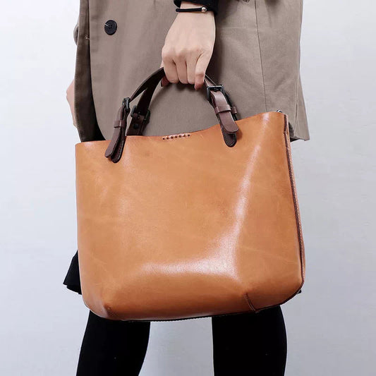 Leather Mini Crossbody Tote