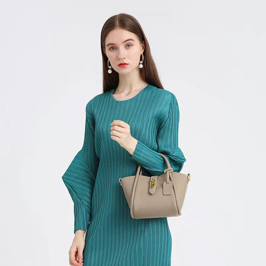 Leather Top Handle Satchel