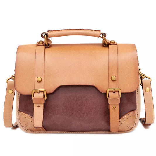 Leather Top Handle Crossbody